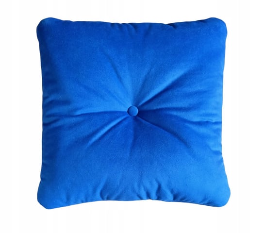 Poduszka dekoracja ozdobna welur jasiek niebieski Inna marka