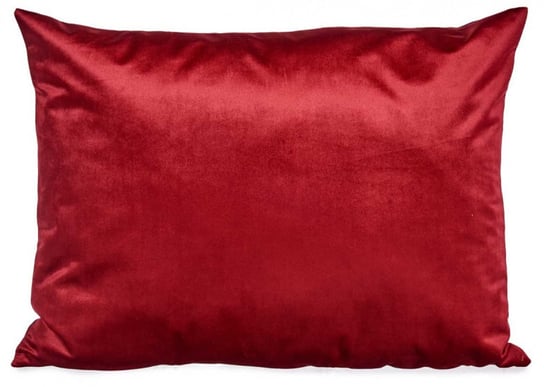 poduszka dekoracyjna 60 x 45 cm poliester czerwony TWM