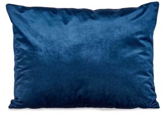 poduszka dekoracyjna 60 x 45 x 15 cm aksamit ciemnoniebieski TWM