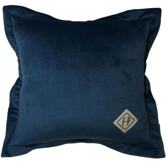 Poduszka dekoracyjna F-P VELVET jasiek 35x35 GRANATOWA niebieska ozdobna mała na fotel łóżko do salonu sypialni Fabryka-Poduszek