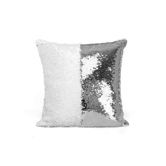 Poduszka dekoracyjna Flippy biało-srebrna 40 x 40 [cm] Wisan
