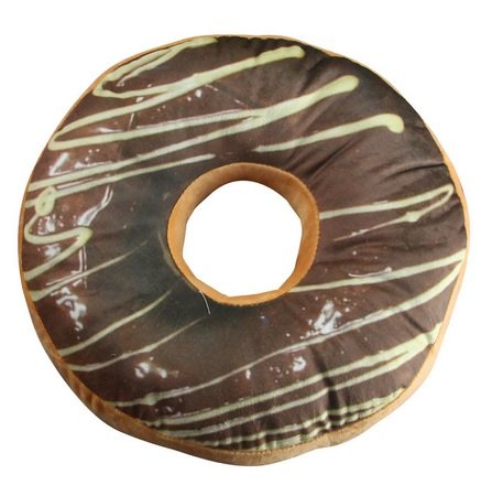 Poduszka dekoracyjna GATITO donut czekoladowy z lukrem, 40 cm Gatito