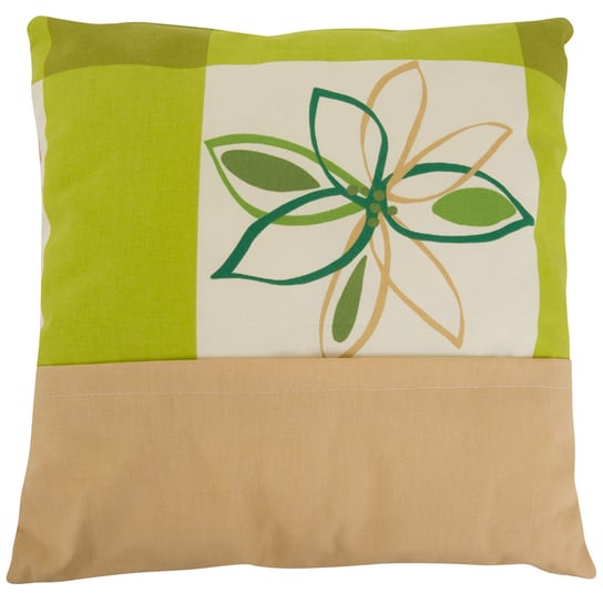 Poduszka Dekoracyjna Green Flower Anna 45 X 45 Cm L089-05Hb Patio Patio