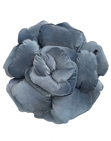 Poduszka dekoracyjna kwiat błękitna pastelowa 55 cm Inna marka