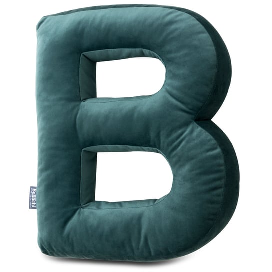 Poduszka dekoracyjna literka B, zielona Bellochi