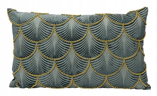 Poduszka dekoracyjna miękka zielona ozdobna 30 x 50 cm Kaemingk