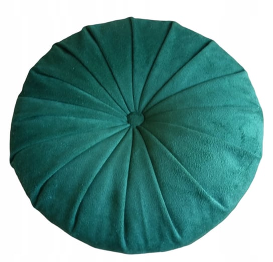 Poduszka dekoracyjna ozdobna okrągła welur zielona Inna marka