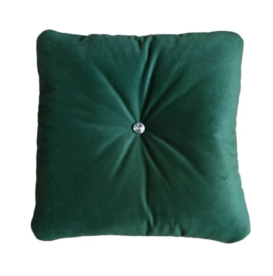 Poduszka dekoracyjna ozdobna welur jasiek zielona Inna marka