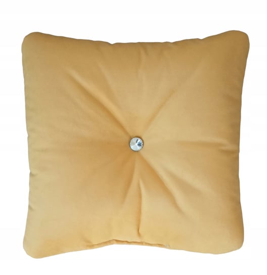Poduszka dekoracyjna ozdobna welur jasiek żółty Inna marka