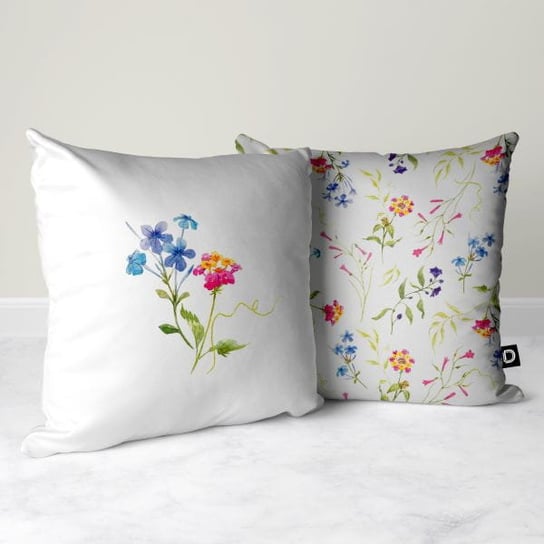 Poduszka dekoracyjna SPRING wzór SP14 | drobne polne kwiaty poduszka 45 x 45 cm (z wypełnieniem) Decordruk