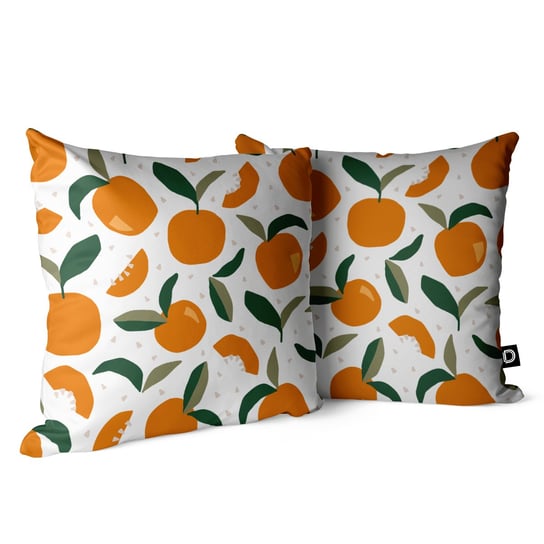 Poduszka dekoracyjna SUMMER wzór SM27 | geometryczne pomarańcze poduszka 40 x 60 cm (z wypełnieniem) Decordruk