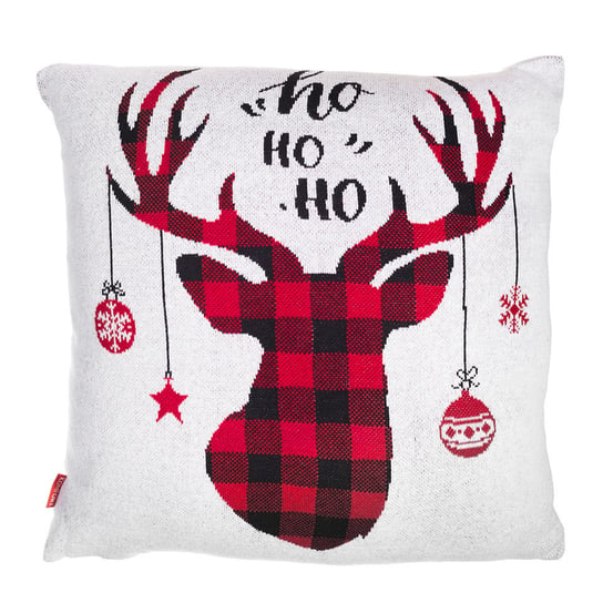 Poduszka Dekoracyjna Świąteczna Hoho Deer 50X50 Cm Czerwona Komfort