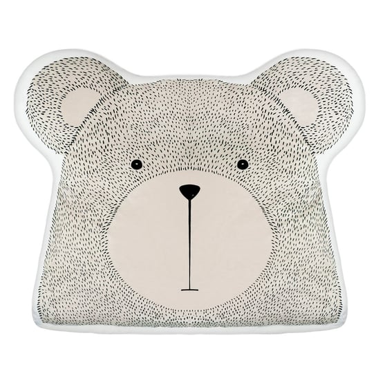 Poduszka dekoracyjna, TEDDY BEAR Miś, szary, 35 cm Domarex