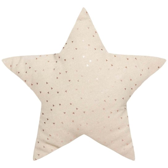 Poduszka dekoracyjna w kształcie gwiazdy, beżowa, bawełna, 40 x 40 cm Atmosphera for kids