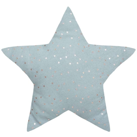 Poduszka dekoracyjna w kształcie gwiazdy, błękitna, bawełna, 40 x 40 cm Atmosphera for kids