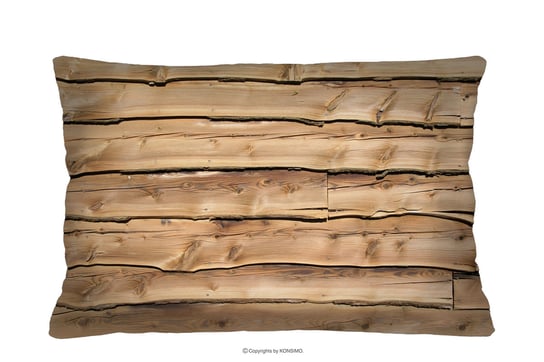 Poduszka dekoracyjna wzór drewna 60x40 TERRES Konsimo