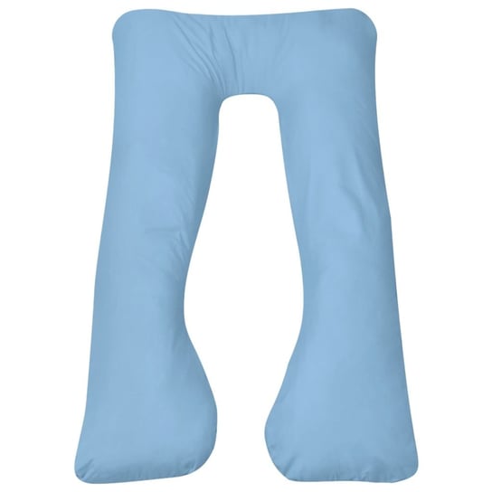 Poduszka dla kobiet w ciąży vidaXL, jasnoniebieska, 90x145 cm vidaXL