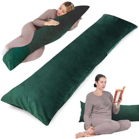 Poduszka dla śpiących na boku Poduszka ciążowa 40x145 cm - Poduszka przytulanka Poduszka do spania Poduszka ciążowa do karmienia z poszewką dla śpiących na boku i dorosłych Amazinggirl