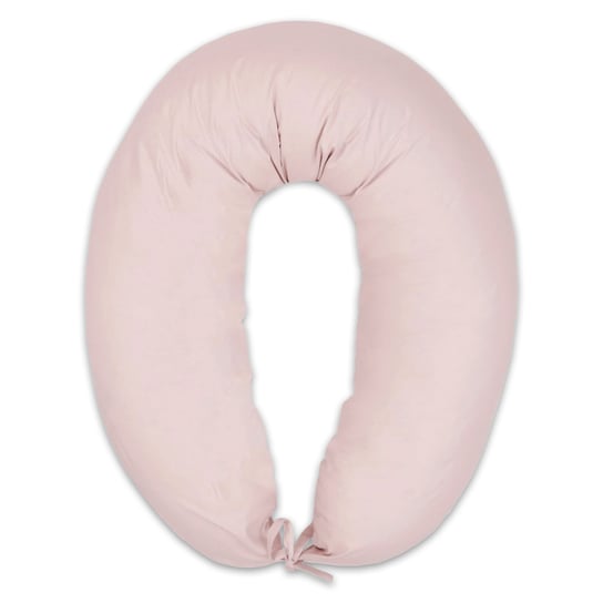 Poduszka do karmienia lub do spania na boku 190 cm - Poduszka ciążowa wspierająca pozycjonująca brudny róż Totsy Baby