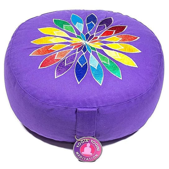 Poduszka do medytacji fioletowa, wielobarwna 33x13cm Inna marka
