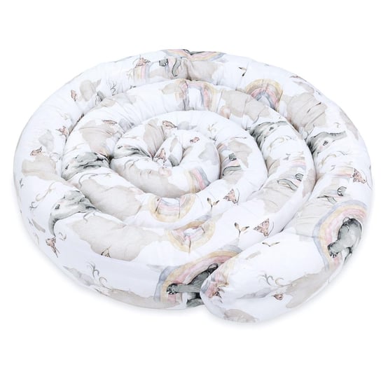 Poduszka do spania na boku 150 cm bawełna - poduszka długa wałek do spania pod kark słoń Totsy Baby