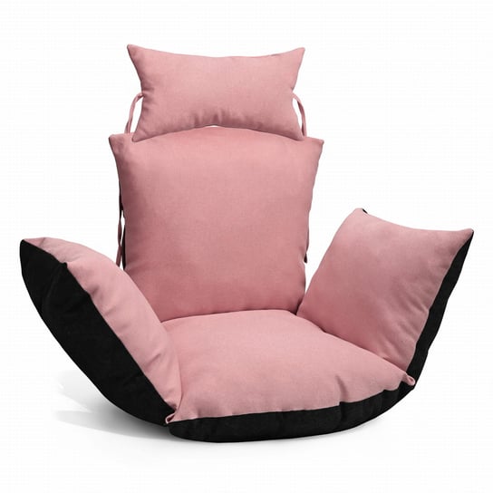 Poduszka do wiszącego fotela kokon w kolorze jasnoróżowym – Poduszka na huśtawkę typu kokon POSTERGALERIA