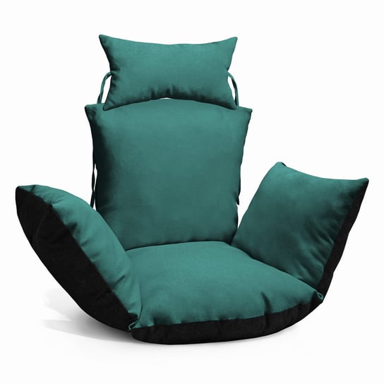 Poduszka do wiszącego fotela kokon w kolorze zielonym – Poduszka na huśtawkę typu kokon POSTERGALERIA