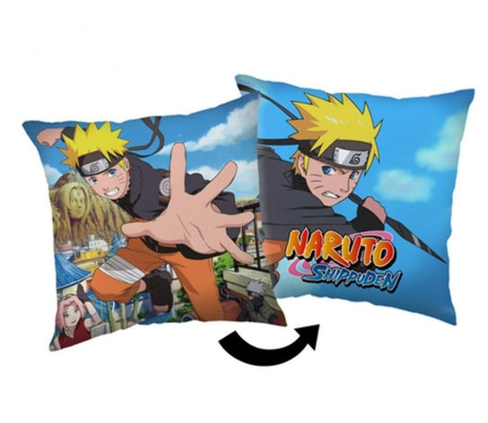 Poduszka dziecięca 40x40 Naruto niebieska Jerry Fabrics