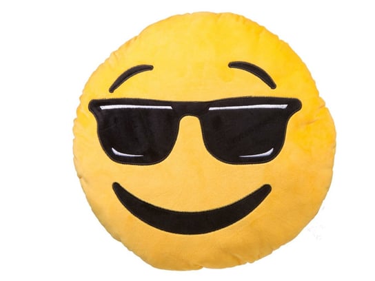 Poduszka emotikona, buźka w okularach przeciwsłonecznych, XL OOTB