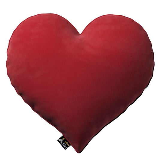 Poduszka Heart of Love, intensywna czerwień, 45x15x45cm, Posh Velvet Yellow Tipi