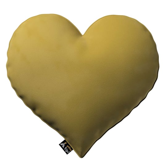 Poduszka Heart of Love, oliwkowy zielony, 45x15x45cm, Posh Velvet Yellow Tipi