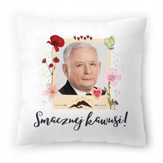 Poduszka Jarosław Kaczyński Kaczor PIS Prezes z Nadrukiem ze Zdjęciem PoliDraw