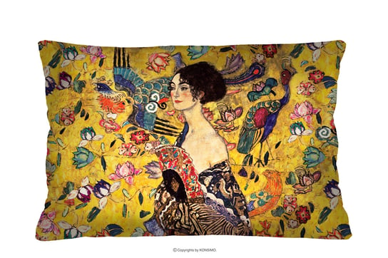Poduszka Klimt kobieta z wachlarzem ARTIFE Konsimo