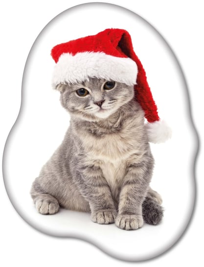 Poduszka Kształtka Bożonarodzeniowa, Kot, Święta, Podi-118 Carbotex