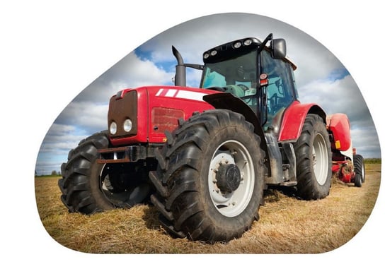 Poduszka kształtka Traktor z traktorem Carbotex