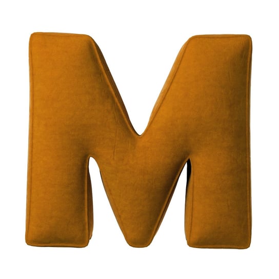 Poduszka literka M, miodowy, 35x40cm, Posh Velvet Yellow Tipi
