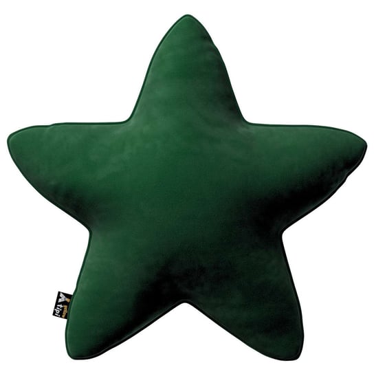Poduszka Lucky Star, butelkowa zieleń, 52x15x52cm, Posh Velvet Yellow Tipi