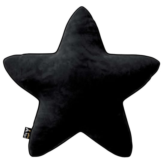 Poduszka Lucky Star, głęboka czerń, 52x15x52cm, Posh Velvet Yellow Tipi