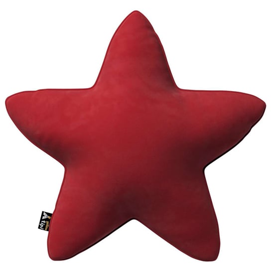 Poduszka Lucky Star, intensywna czerwień, 52x15x52cm, Posh Velvet Yellow Tipi