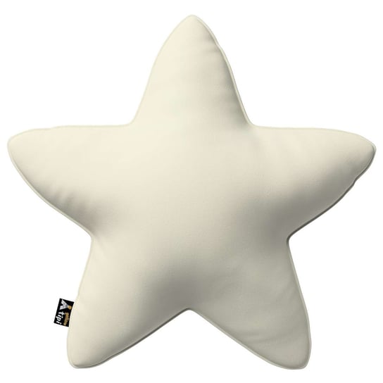 Poduszka Lucky Star, śmietankowa biel, 52x15x52cm, Posh Velvet Yellow Tipi