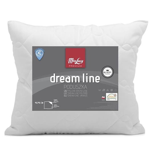 Poduszka Miss Lucy Dream Line biała silikon 45 x 45 cm Miss Lucy