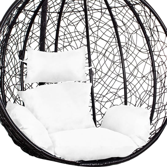 Poduszka na fotel wiszący 40x22cm kokon ogrodowy biały Springos