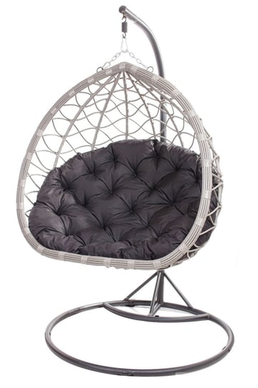 Poduszka na fotel wiszący typu kokon 100x110cm. (cena nie obejmuje mebla!) / wodoodporne poduszki ogrodowe, kolor czarny Setgarden