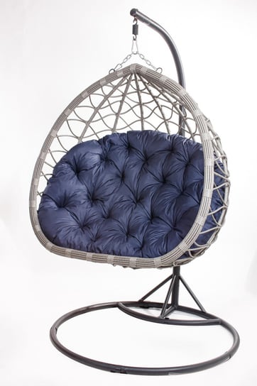 Poduszka na fotel wiszący typu kokon 100x110cm. (cena nie obejmuje mebla!) / wodoodporne poduszki ogrodowe, kolor granatowy Setgarden