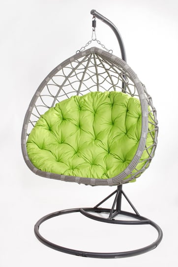 Poduszka na fotel wiszący typu kokon 100x110cm. (cena nie obejmuje mebla!) / wodoodporne poduszki ogrodowe, kolor limonkowy Setgarden
