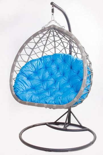 Poduszka na fotel wiszący typu kokon 100x110cm. (cena nie obejmuje mebla!) / wodoodporne poduszki ogrodowe, kolor niebieski Setgarden