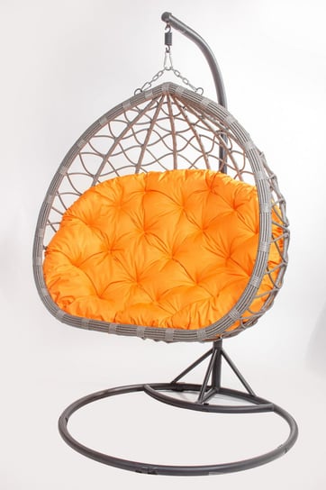 Poduszka na fotel wiszący typu kokon 100x110cm. (cena nie obejmuje mebla!) / wodoodporne poduszki ogrodowe, kolor pomarańczowy Setgarden