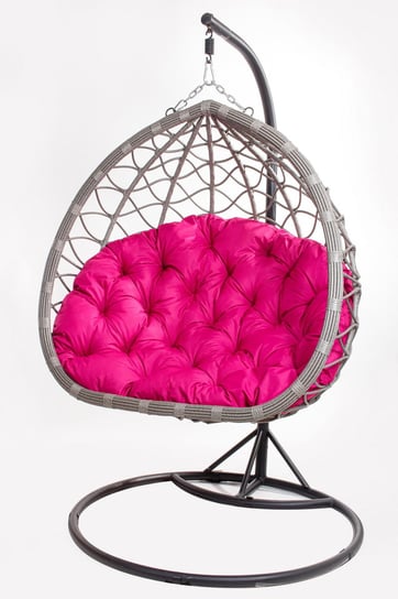 Poduszka na fotel wiszący typu kokon 100x110cm. (cena nie obejmuje mebla!) / wodoodporne poduszki ogrodowe, kolor różowy Setgarden