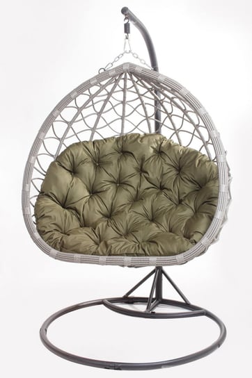 Poduszka na fotel wiszący typu kokon 100x110cm. (cena nie obejmuje mebla!) / wodoodporne poduszki ogrodowe, kolor zielony Setgarden