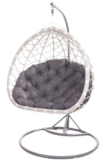 Poduszka na fotel wiszący typu kokon 100x130cm. (cena nie obejmuje mebla!) / wodoodporne poduszki ogrodowe, kolor antracyt Setgarden